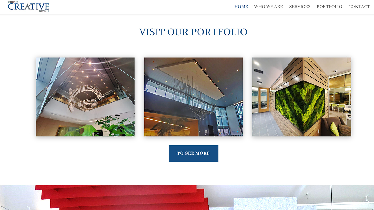 Creative Ceilings And Drywall Website